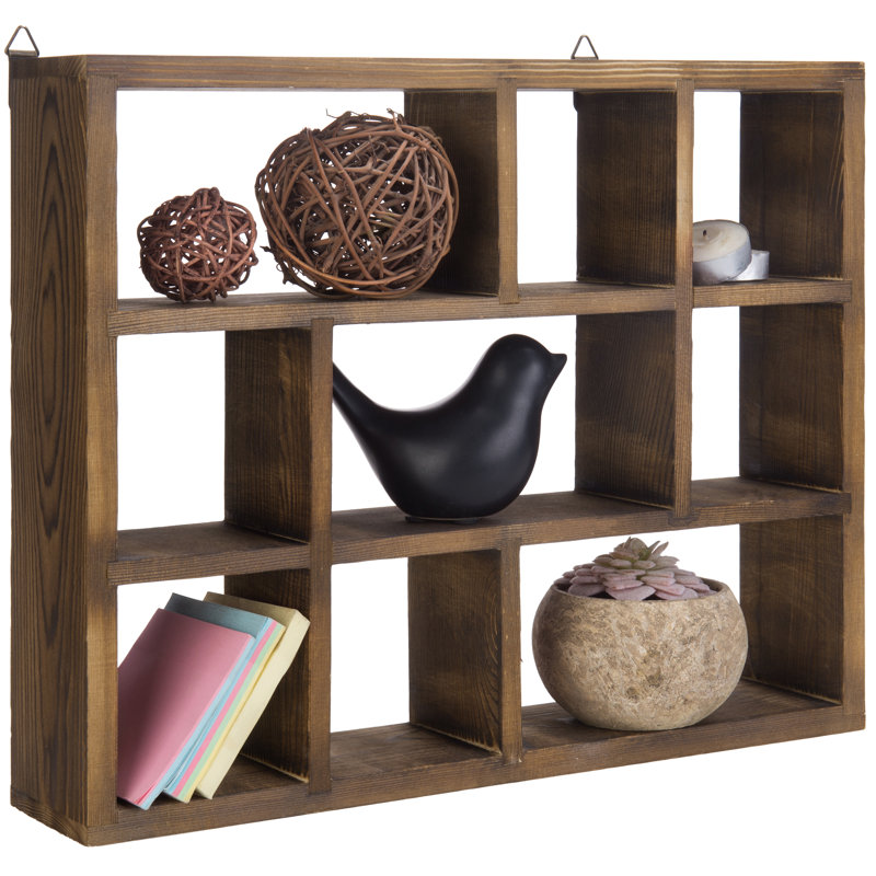 Loon Peak® Solid Wood Cubby Wall Shelf Wayfair